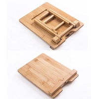 Soporte Plegable de Madera de Bambú para Tablet, Compatible con iPad, Air Mini, Samsung, Nexus y Otros