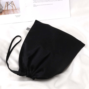 Bolsa de Satén Negra con Cordón y Logotipo Personalizado para Zapatos, Sombreros, Ropa Interior y Ropa, Bolsa de Almacenamiento de Lujo - Product Image 5