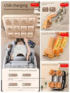 2025 lujo Ai música <span class=keywords><strong>Shiatsu</strong></span> cuerpo completo 4D gravedad cero 5D silla masaje mejor calidad moderna silla de masaje de presión de aire - Product Image 4