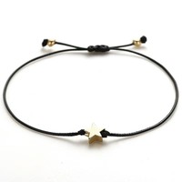 Bracelet d'amitié en perles cœur arc-en-ciel, fil de nylon réglable, fait main, bijou d'amour, accessoire de mode, cadeau