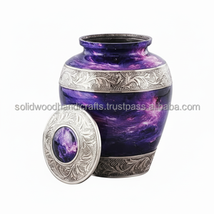 Urnes décoratives en laiton pour hommes et femmes Urnes funéraires Urnes commémoratives Urnes funéraires Urnes funéraires Urnes humaines à bas prix - Product Image 1