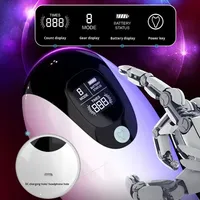 Distributeur d'appareil de masturbation électrique masculin, Godet d'avion, Exerciceur de pénis, Outil de massage de la prostate, Jouet sexuel pour hommes en TPE avec 8 vitesses de vibration