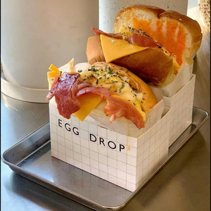Kotak perosotan Makanan Cepat mudah terurai baki kotak perosotan kue permen Sushi kue roti kue <span class=keywords><strong>Burger</strong></span> kotak kemasan kertas - Product Image 1