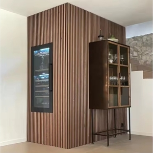 Pannelli acustici moderni 3D MDF in legno massello da parete <span class=keywords><strong>e</strong></span> soffitto di grandi dimensioni fonoassorbenti per appartamenti con pannelli fonoassorbenti - Product Image 6