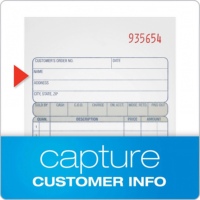 Carnet de factures autocopiantes NCR en 2 feuillets avec logo personnalisé, pour commandes de vente, 5,5x8,5 pouces, blanc canari, bloc de reçus duplicata, 50 jeux, vente en gros usine