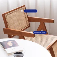 Chandigarh Style scandinave loisirs chaise arrière Style journal pour bureau à domicile Restaurant affaires salle à manger jeu de société