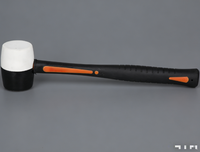 Marteau en caoutchouc, marteau à clous, marteau de machiniste, double couleur, amortissement, multifonctionnel, OEM, durable, qualité industrielle, TPR, fibre de verre texturée