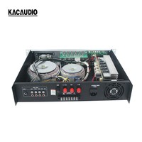 Petit Amplificateur de Puissance 2U Argent pour Équipement Audio, Amplificateur de Tension pour Haut-parleurs avec BT/USB/SD/FM/Télécommande