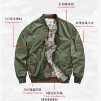 Blouson Bomber Homme Hiver Épais et Réversible en Toile Enduite Imperméable et Respirante avec Col Montant et Logo Frontal – Vente en Gros OEM