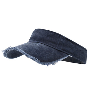 Sombrero de Sol de Playa con Borde Curvo, Estilo Retro, de Algodón Lavado, para Deportes al Aire Libre, con Borde Desgastado, Moda Verano 2026 - Product Image 5