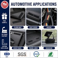 Bande auto-agrippante autocollante à forte adhérence, imperméable, pour la fixation des tapis de sol de voiture, des housses de siège et le routage des câbles automobiles