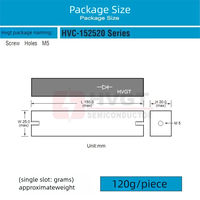 Diode redresseuse haute tension HVGT Original AW030S150D 3A 15KV basse fréquence SGS certifiée RoHS, boîtier traversant