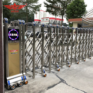 Puerta Corredera Automática Industrial Moderna Shengshichanglong, Retráctil Eléctrica de Acero Inoxidable, para Uso en Villas y Hoteles, de Aluminio - Product Image 2