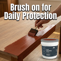 POUR Revêtement Acrylique Hydrofuge Anti-Rayures Anti-Taches Écologique à Base d'Eau pour Meubles en Bois d'Intérieur