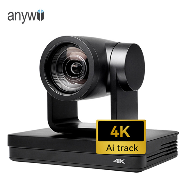 UHD 4K Live Streaming Video Conference 12x PTZ Camera Auto AI Speaker Tracking with Voting Function for Church