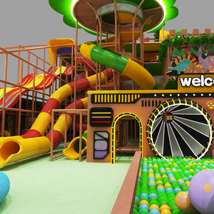 Gran Parque de Atracciones Interior - Circuito de Cuerdas de Gran Altura Sin Motor |   Parque Infantil Comercial <span class=keywords><strong>FEC</strong></span> para Uso en Centros Comerciales y Escuelas - Product Image 5