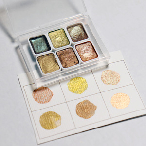 สีทาเล็บแบบญี่ปุ่นสไตล์ศิลปะ หกสีประกายมุก สีน้ำทำมือ ติดทนนาน - Product Image 3