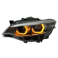 Horrse Auto-Ersatzteile V3 für BMW 2er F22 Scheinwerfer-Upgrade Dreifarbig Gelb Weiß Bernstein Neues Design LED-Frontlicht Silber