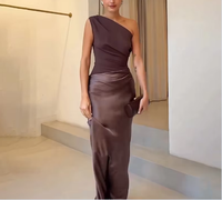 Élégante Robe Cintrée sans Manches Personnalisée pour Femme, Robes à Bretelles Mode d'Été, Robes de Soirée Féminines, Vestidos