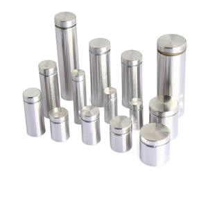 Clavos Publicitarios de Acero Inoxidable con Dientes de Espejo y Soporte Acrílico, Clavos Decorativos de Vidrio Extendido, Tornillos - Product Image 1