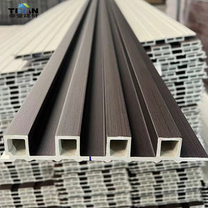 Revestimiento de Pared Exterior de WPC, Panel de Pared de PVC con <span class=keywords><strong>Efecto</strong></span> <span class=keywords><strong>Madera</strong></span> Blanco para Exteriores - Product Image 5