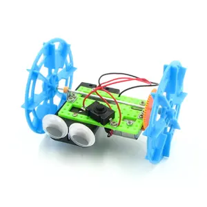 子供の科学実験おもちゃの車のパズル組み立てモデルロボットDIY二輪バランスカー