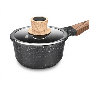 Aluminum <strong>Induction</strong> Bottom Gas Stove Cooking Pot with Ceramic Coating Nonstick Home Kitchen Milk <strong>Saucepan</strong> - Product Image 4