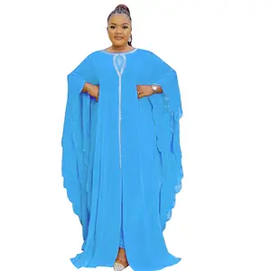 New Style Short Sleeve Lace Abaya Elegant Ethnic Boho Maxi Floral Dress Casual Holiday Fashion Party Indie Folk African Vestidos