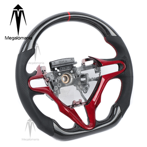พวงมาลัยคาร์บอนไฟเบอร์สำหรับ <span class=keywords><strong>Honda</strong></span> Accord <span class=keywords><strong>Civic</strong></span> Fit Spiro CRZ Type-R FK8 Insight Type R GK5 S2000 รุ่นที่ 10 - Product Image 1