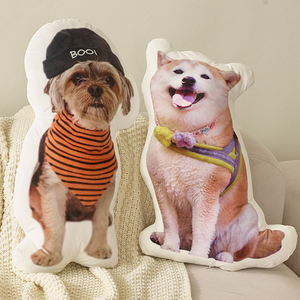 Copricuscini sublimati personalizzati a forma quadrata e cuscini avvolgenti con Logo peluche per decorazioni per la casa - Product Image 4