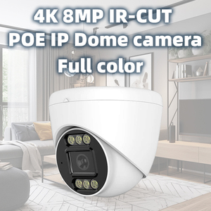 4k 8MP PoE đầy đủ màu sắc HD IP <span class=keywords><strong>Camera</strong></span> Dome trong nhà hai cách âm thanh IR-CUT 2.8mm3. 6mm6mm H264/H265 tầm nhìn ban đêm CCTV máy ảnh - Product Image 2