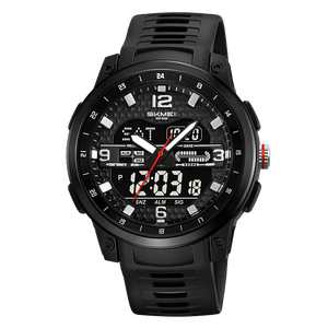 SKMEI 2401 Elegante reloj de pulsera cronógrafo deportivo con alarma Resistente al agua y buceo Pantalla digital <span class=keywords><strong>LED</strong></span> Banda de resina plástica - Product Image 2