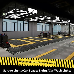 JESLED hexagone détaillant atelier magasin de vêtements lumières Led pour magasin de voiture et <span class=keywords><strong>Garage</strong></span> lumières en nid d'abeille Led travail <span class=keywords><strong>Garage</strong></span> lumière Ceil - Product Image 2