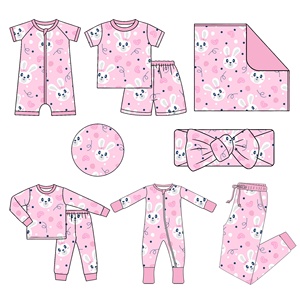 Ropa de Bebé de Bambú Personalizada de Primera Calidad, Pijamas y Mamelucos Suaves, Disponibles al por Mayor, Pijamas de Bambú para Niños con Impresión Personalizada - Product Image 4