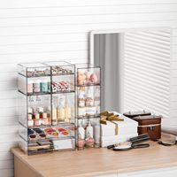 Organisateur de biberons sans BPA, sûr et empilable, en acrylique transparent avec tiroirs pour comptoir