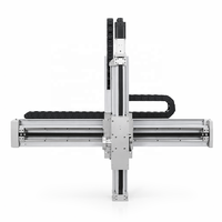 Robot CNC à portique XY, plateau linéaire 2 axes, moteur principal en alliage d'aluminium QIGE XY120-100, charge utile 80 kg, précision de répétition 0,02 mm
