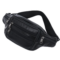 Sac banane de luxe noir pour homme, sacoche de voyage et de randonnée unisexe, sac banane composite amusant