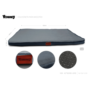 Tappetino per Animali Yommy 80x120x5cm, Materassino in Schiuma Blu per Cani e Gatti - Product Image 3