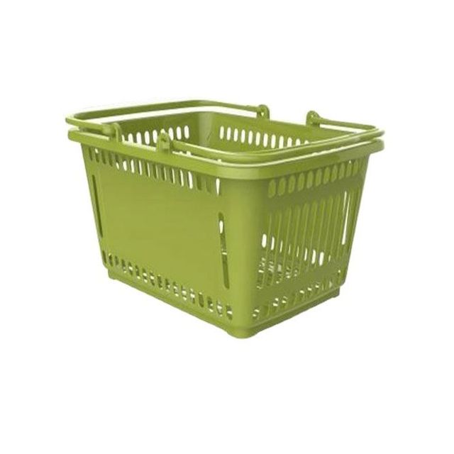 Cheap Plastic PP Shopping Baskets with Handles for Stores