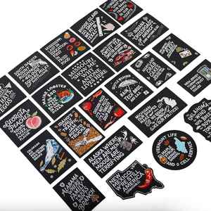 Patch brodé thermocollant en sergé style punk, motif groupe de rock noir, pour la décoration de vêtements, sacs et jeans - Product Image 2