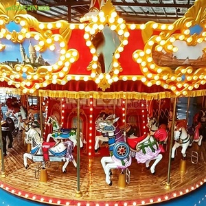 Manège de luxe à 24 places, carrousel européen pour fête foraine et parc d'attractions - Product Image 4
