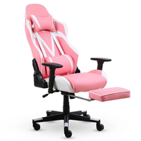 Chaise de jeu inclinable pivotante en cuir PU avec dossier haut, accoudoirs 3D, mousse haute densité et base métallique – Vente en gros personnalisée