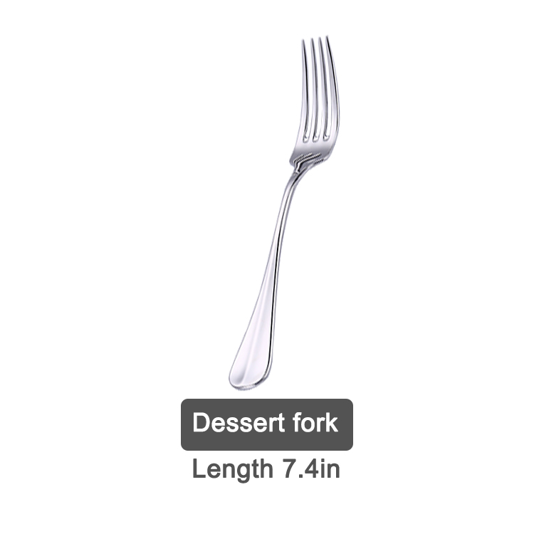 ส้อมสลัดสีเงิน