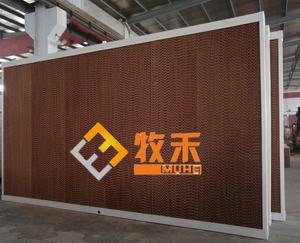 แผ่นพลาสติกพีวีซีทำความเย็นรังผึ้งติดผนังสำหรับฟาร์มสัตว์ปีกบ้านไก่เรือนกระจกสภาพใหม่รับประกัน1ปี - Product Image 4