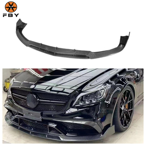 Lèvre de pare-chocs avant en Fiber de carbone de Style BS pour Mercedes Benz W218CLS classe CLS63 <span class=keywords><strong>AMG</strong></span> 2014-2016 lèvre avant en Fiber de carbone - Product Image 1