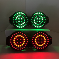 Nouveau Lunettes LED DJ officielles de qualité personnalisées OEM arrivées Lunettes lumineuses pour les fêtes de festivals de musique