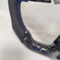 Roda kemudi serat karbon asli, cocok untuk Mazda 3 6 rx8 mx5