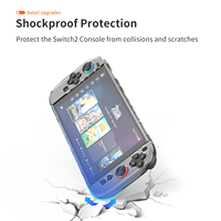 Étui de protection pour Switch 2 Transparent antichoc résistant aux rayures facile à installer Starlight Design