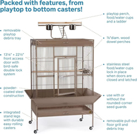 Vente chaude Cage à oiseaux portable en acier inoxydable carrée pliable grande pour l'extérieur Cage à oiseaux solide pour pigeons en vente
