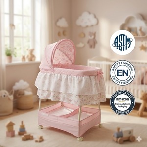 Cuna Mecedora para Bebé de 0 a 3 Meses, Diseño Nuevo, Cuna Mecedora Manual - Product Image 4